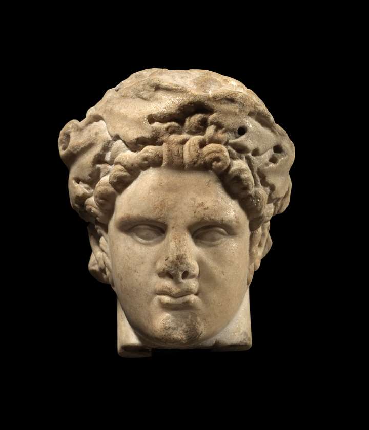 Roman head depicting the god Herakles